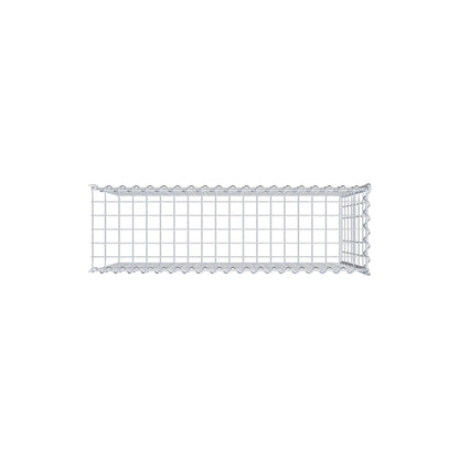 Gabion rapporté type 4 100 cm x 70 cm x 30 cm (L x H x P), mailles 5 cm x 10 cm, spirale