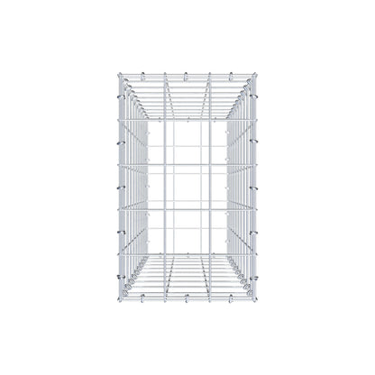Gabion 100 cm x 30 cm x 50 cm (L x H x D), maskestørrelse 10 cm x 10 cm, C-ring