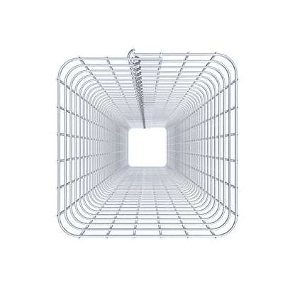 Colonne de gabion carrée 32 cm x 32 cm, 230 cm de hauteur, MW 5 cm x 5 cm