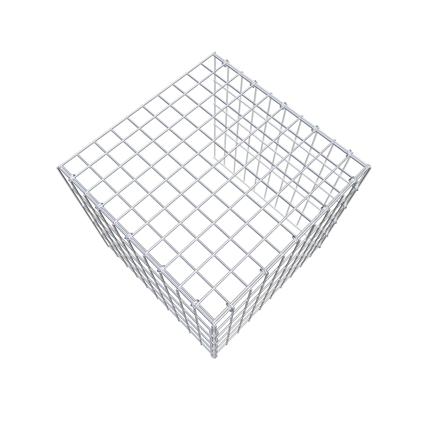 Fourche rapportée type 4 50 cm x 50 cm x 50 cm (L x H x P), mailles 5 cm x 10 cm, anneau en C
