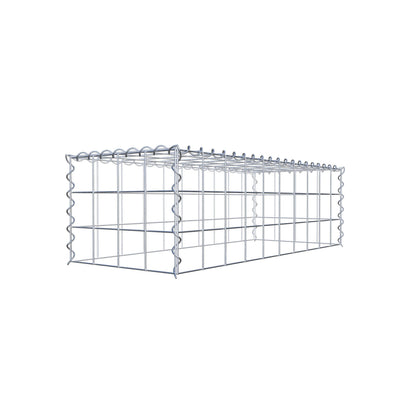 Gabion rapporté type 3 100 cm x 30 cm x 40 cm (L x H x P), mailles 10 cm x 10 cm, spirale