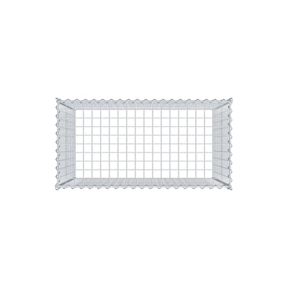 Gabião Tipo 3 100 cm x 80 cm x 50 cm (C x A x P), malhagem 5 cm x 5 cm, espiral