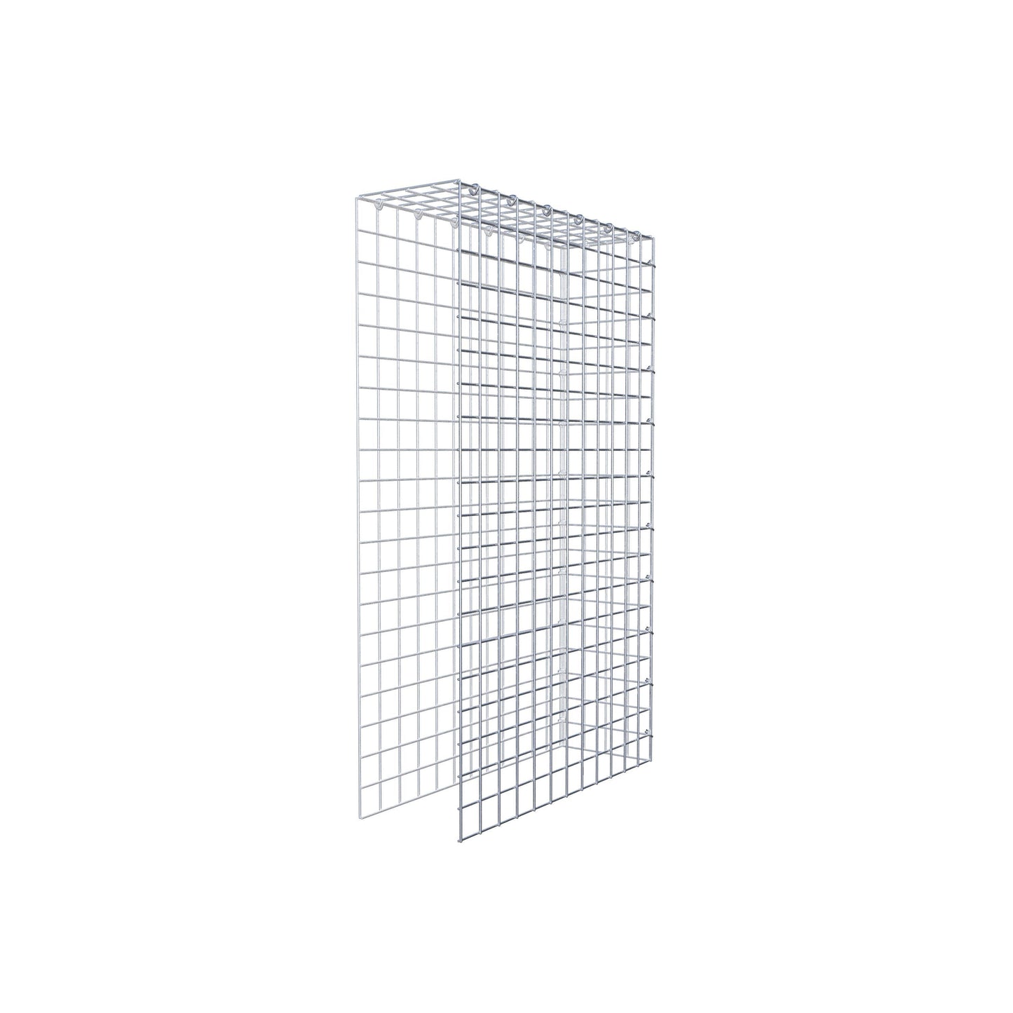 Fourche rapportée type 4 100 cm x 60 cm x 20 cm (L x H x P), mailles 5 cm x 5 cm, anneau C