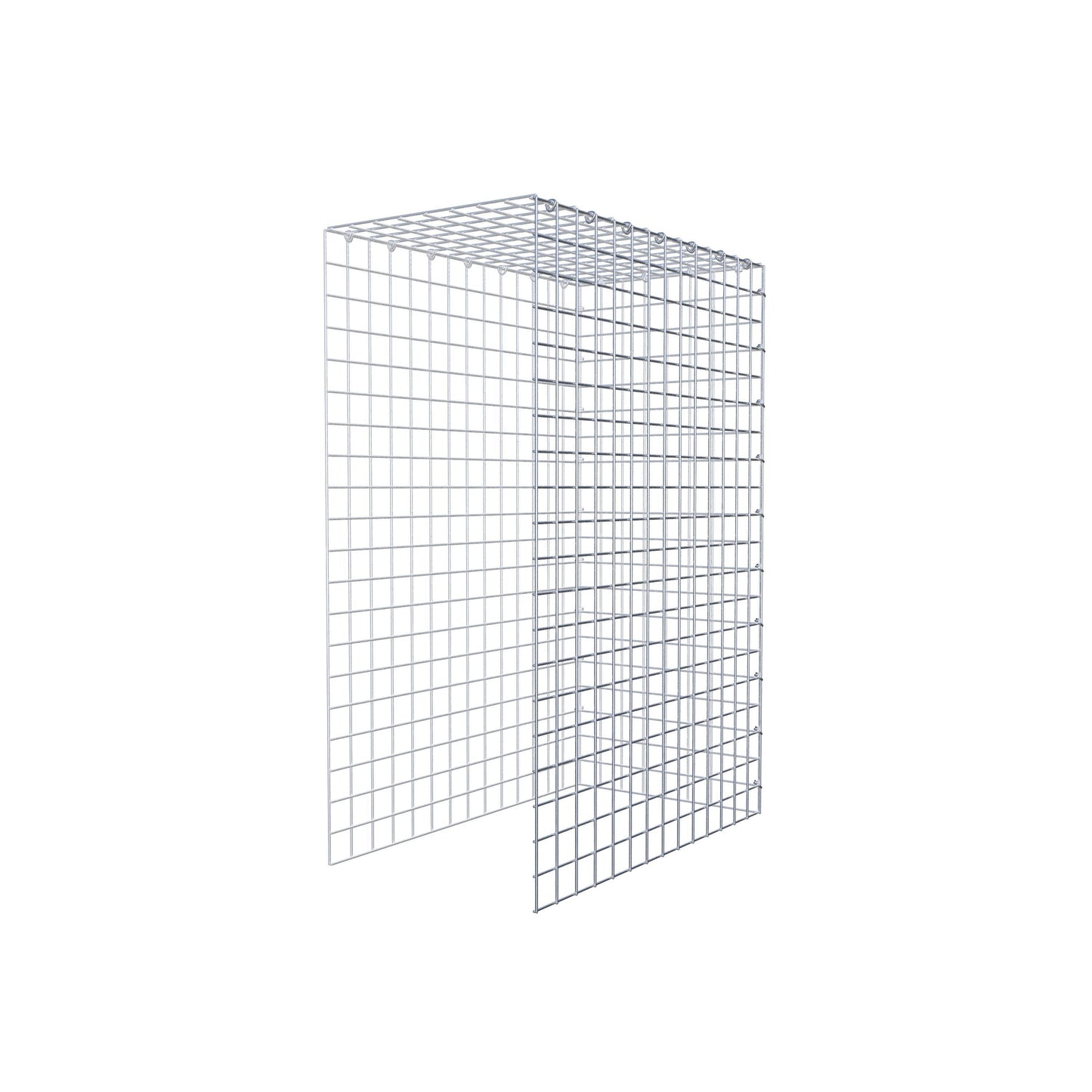 Fourche rapportée type 4 100 cm x 70 cm x 40 cm (L x H x P), mailles 5 cm x 5 cm, anneau C