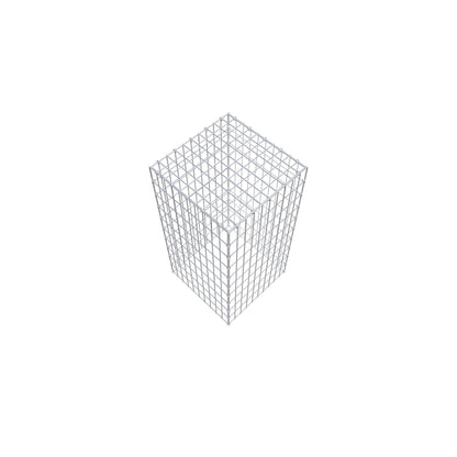 Gabião Tipo 3 100 cm x 50 cm x 50 cm (C x A x P), malhagem 5 cm x 10 cm, anel C