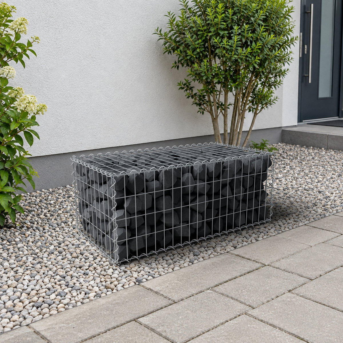 Gabion 100 cm x 40 cm x 50 cm (L x H x D), maskstorlek 5 cm x 10 cm, spiral