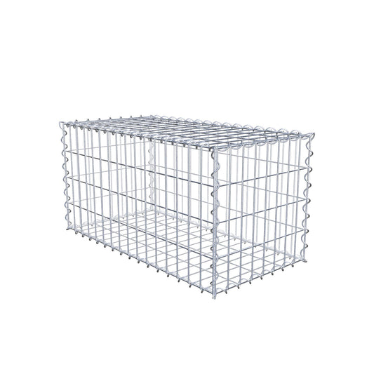Gabbione 80 cm x 40 cm x 40 cm (L x H x P), maglia 5 cm x 10 cm, spirale