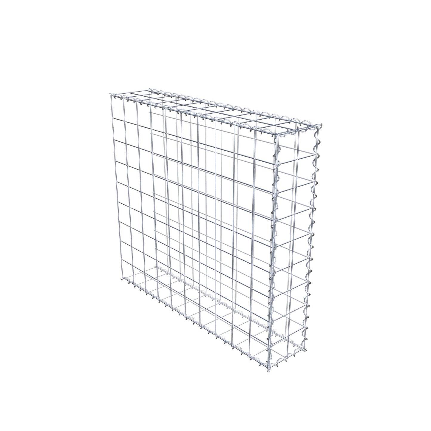 Grown-on gabion type 2 100 cm x 90 cm x 20 cm (L x H x D), mesh size 10 cm x 10 cm, spiral