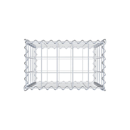 Gabbione 50 cm x 50 cm x 30 cm (L x H x P), maglia 10 cm x 10 cm, spirale