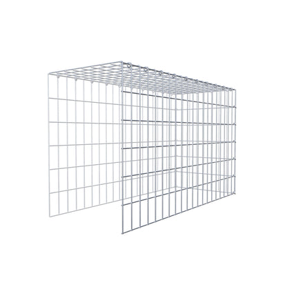 Fourche rapportée type 4 100 cm x 60 cm x 40 cm (L x H x P), mailles 5 cm x 10 cm, anneau C