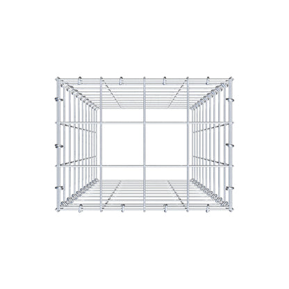 Fourche rapportée type 3 100 cm x 40 cm x 30 cm (L x H x P), mailles 10 cm x 10 cm, anneau en C