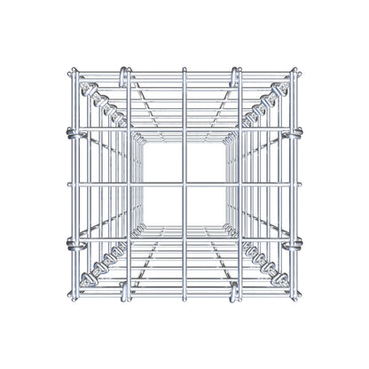 Gabbione aggiuntivo di tipo 3 100 cm x 20 cm x 20 cm (L x A x P), maglia 5 cm x 10 cm, anello a C