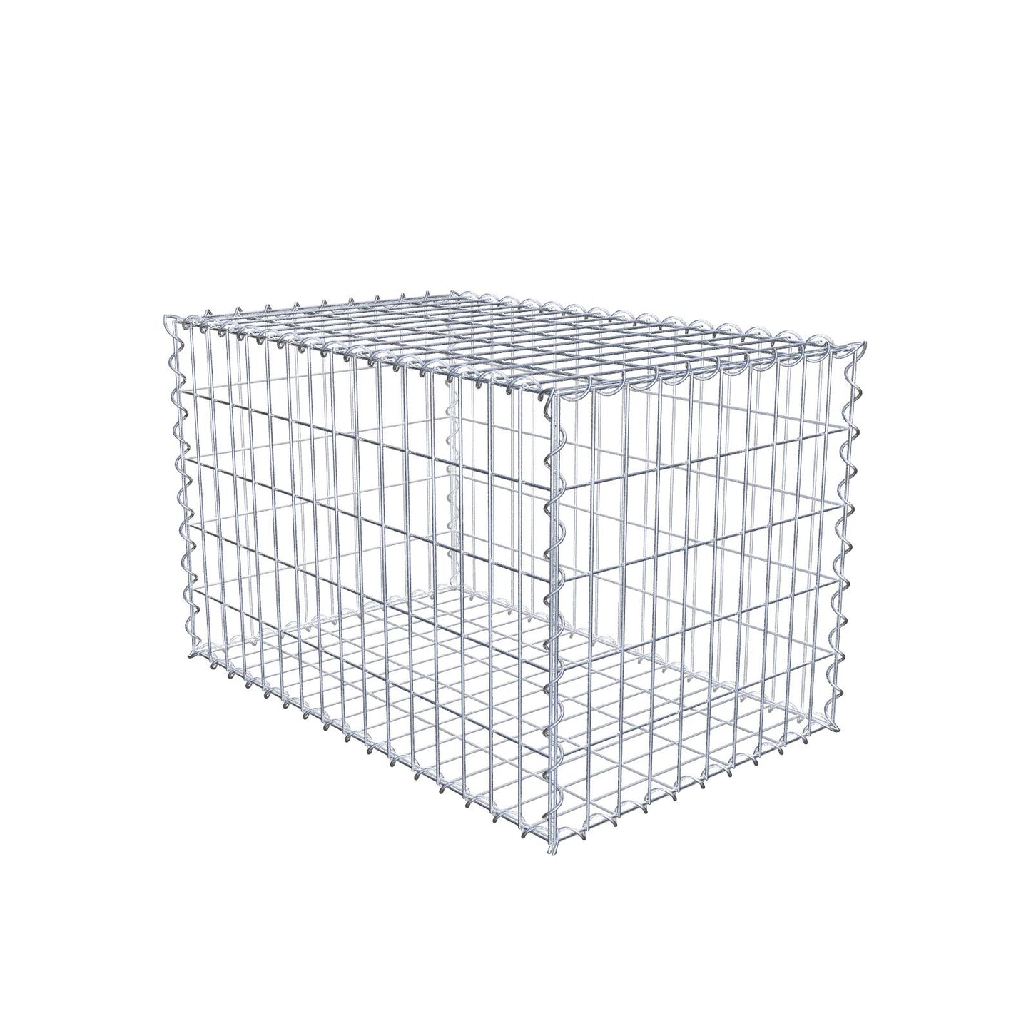Gabion 80 cm x 50 cm x 50 cm (L x H x D), maskestørrelse 5 cm x 10 cm, spiral
