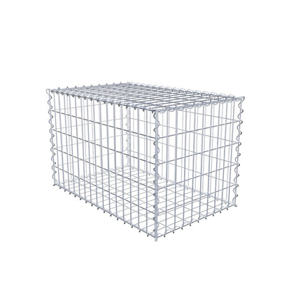 Gabion 80 cm x 50 cm x 50 cm (L x H x D), maskestørrelse 5 cm x 10 cm, spiral