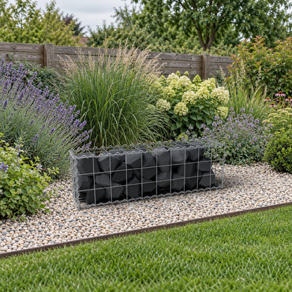 Gabion 100 cm x 30 cm x 20 cm (L x H x D), mesh size 10 cm x 10 cm, spiral