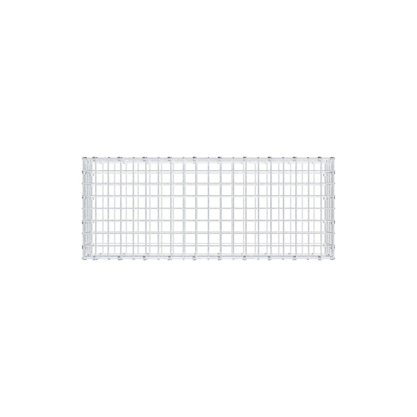 Gabião 100 cm x 20 cm x 40 cm (C x A x P), malhagem 5 x 5 cm, anel espiral