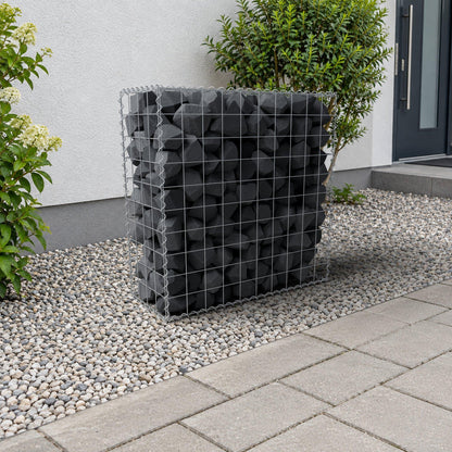 Gabion 100 cm x 100 cm x 40 cm (L x H x P), mailles 10 cm x 10 cm, spirale