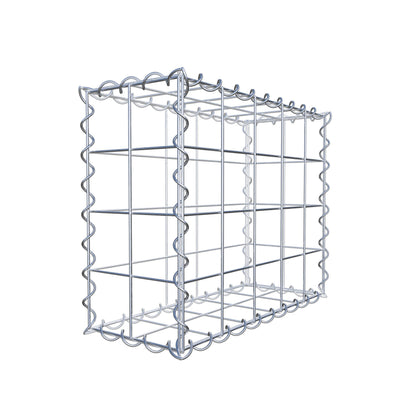 Gabião 50 cm x 40 cm x 20 cm (C x A x P), malhagem 10 cm x 10 cm, espiral