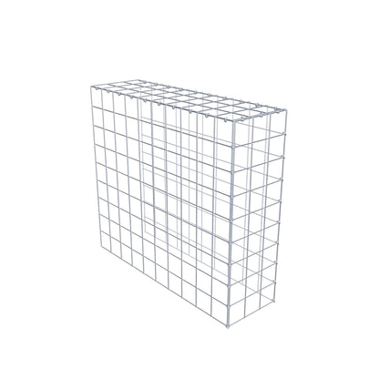 Gabbione aggiuntivo tipo 4 100 cm x 90 cm x 30 cm (L x H x P), maglia 10 cm x 10 cm, anello a C