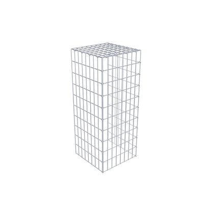 Monteret gabion type 4 100 cm x 40 cm x 40 cm (L x H x D), maskestørrelse 5 cm x 10 cm, C-ring