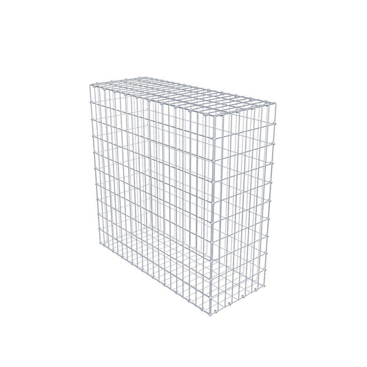Gabião 100 cm x 100 cm x 40 cm (C x A x P), malhagem 5 x 10 cm, anel espiral