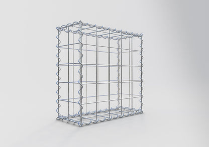Gabbione 50 cm x 50 cm x 20 cm (L x H x P), maglia 10 cm x 10 cm, spirale
