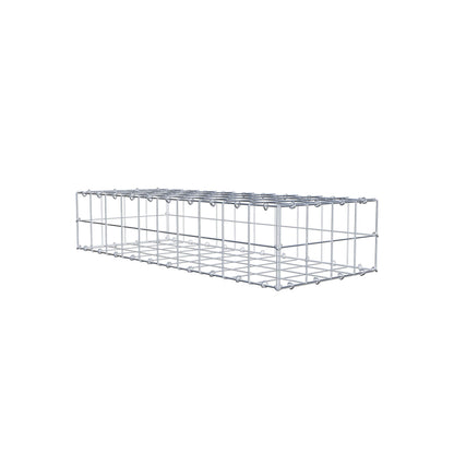 Gabion 100 cm x 20 cm x 40 cm (L x H x D), maskstorlek 10 cm x 10 cm, C-ring
