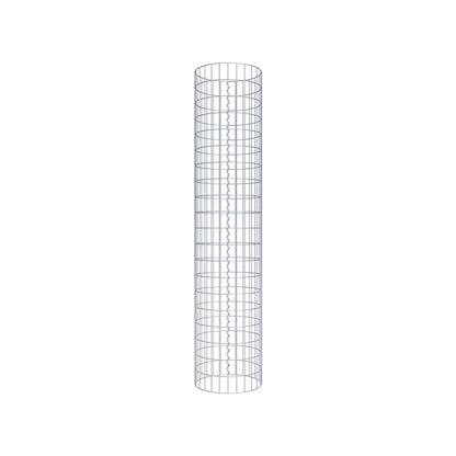 Colonne de gabion ronde 42 cm de diamètre, 200 cm de hauteur, mailles 5 cm x 10 cm