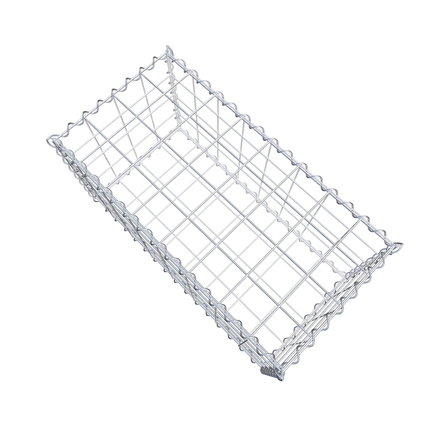 Gabione 80 cm x 40 cm x 40 cm (L x H x T), Maschenweite 10 cm x 10 cm, Spirale