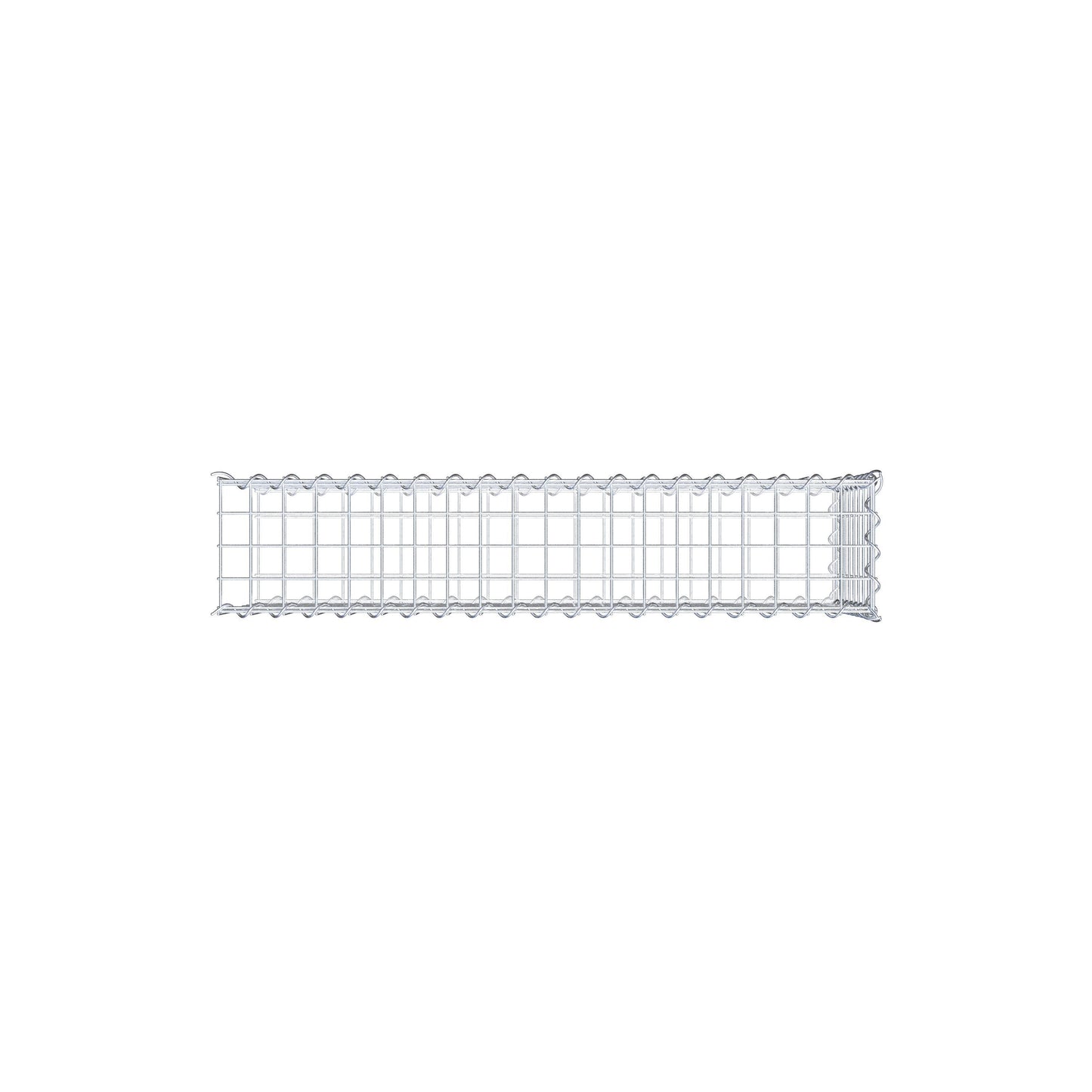 Gabion rapporté type 2 100 cm x 40 cm x 20 cm (L x H x P), mailles 5 cm x 5 cm, spirale