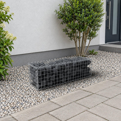 Gabião 100 cm x 30 cm x 30 cm (C x A x P), malhagem 5 cm x 5 cm, espiral