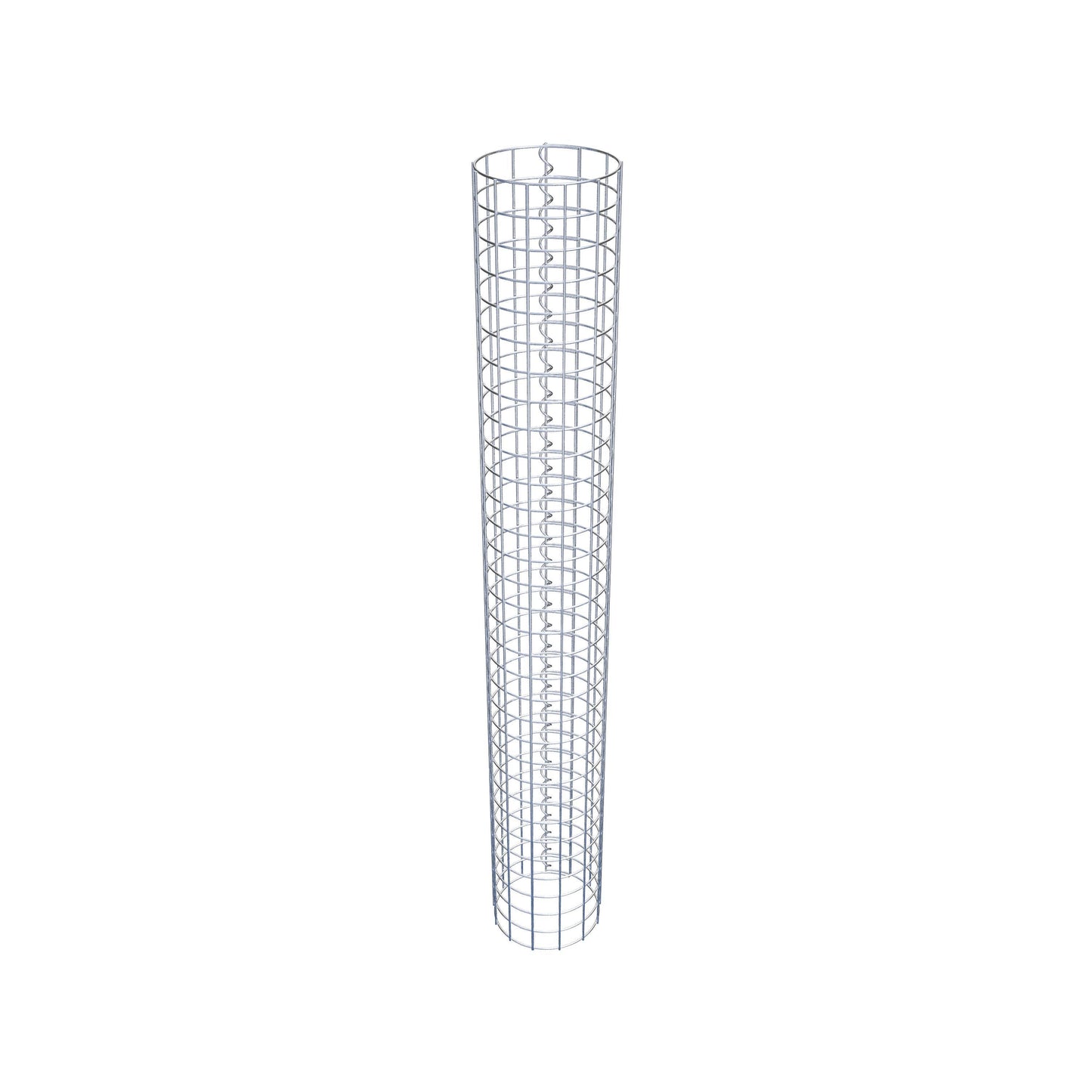 Coluna de gabião redonda 22 cm de diâmetro, 160 cm de altura, malhagem 5 cm x 5 cm