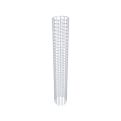 Coluna de gabião redonda 22 cm de diâmetro, 160 cm de altura, malhagem 5 cm x 5 cm