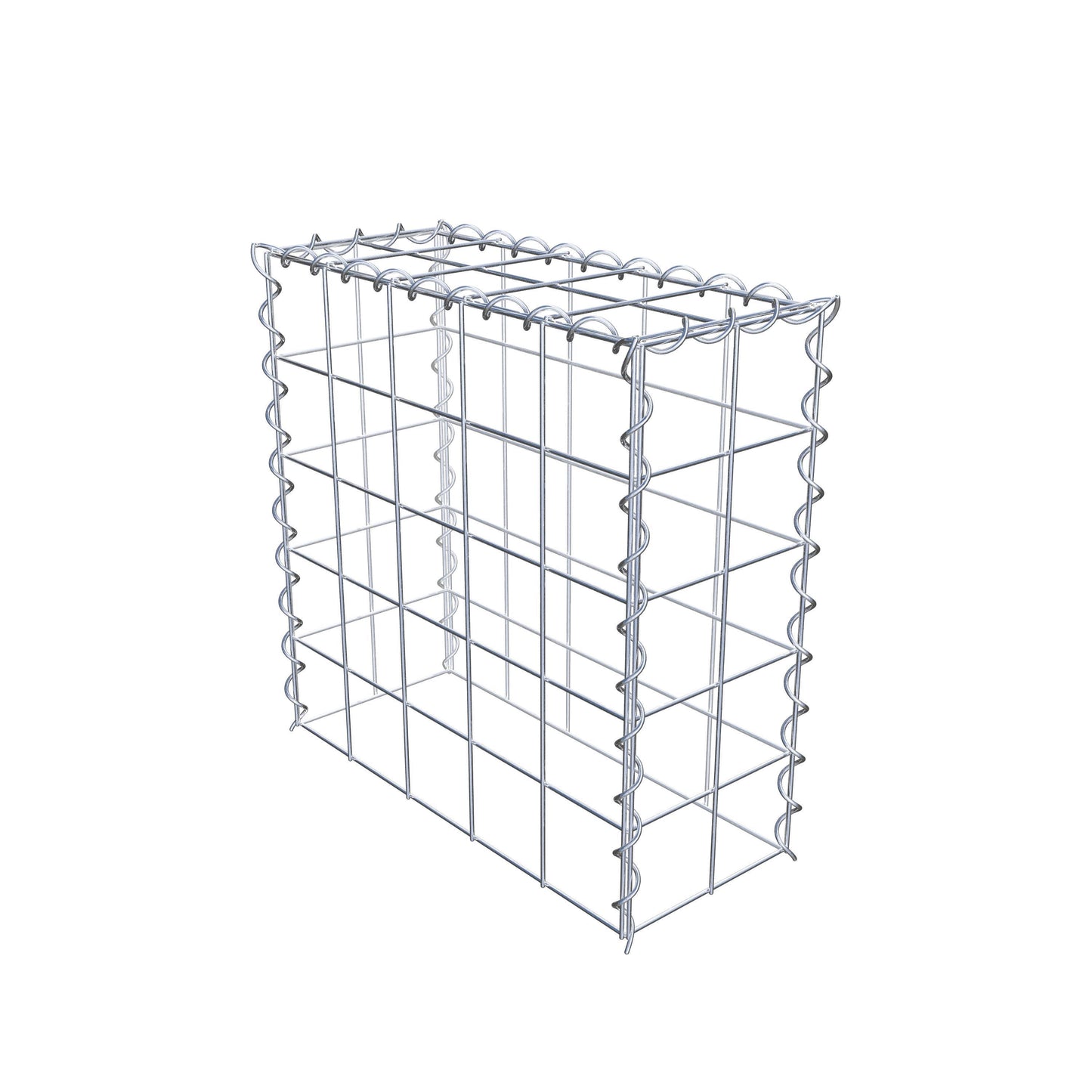Gabion rapporté type 3 50 cm x 50 cm x 20 cm (L x H x P), mailles 10 cm x 10 cm, spirale
