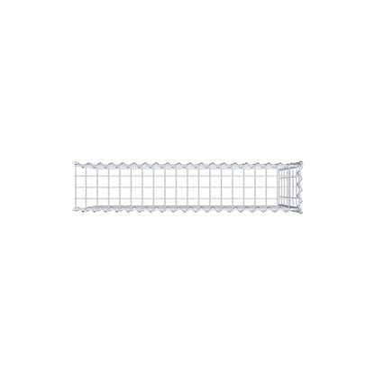 Gabion rapporté type 4 100 cm x 70 cm x 20 cm (L x H x P), mailles 5 cm x 10 cm, spirale