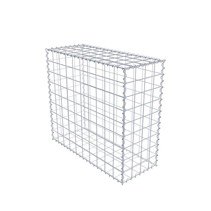 Gabbione 100 cm x 90 cm x 40 cm (L x H x P), maglia 10 cm x 10 cm, spirale