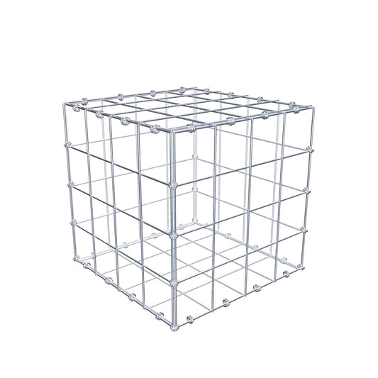 Gabion 40 cm x 40 cm x 40 cm (L x H x D), maskestørrelse 10 x 10 cm, spiralring