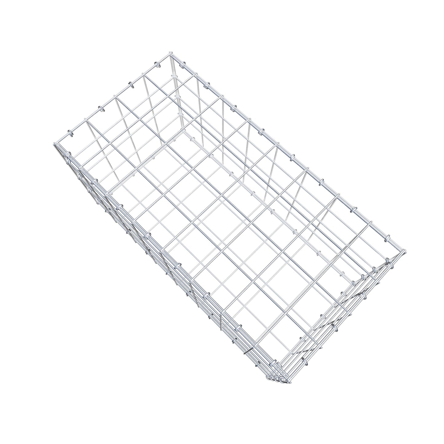 Gabion 80 cm x 40 cm x 40 cm (L x H x D), maskestørrelse 10 cm x 10 cm, C-ring
