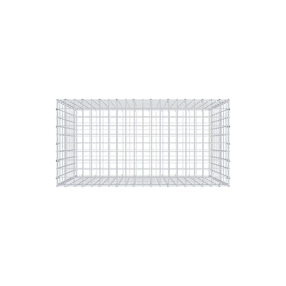 Gabion 100 cm x 90 cm x 50 cm (L x H x P), mailles 5 cm x 10 cm, anneau en C