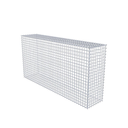 Gabbione 200 cm x 100 cm x 40 cm (L x H x P), maglia 5 cm x 5 cm, spirale