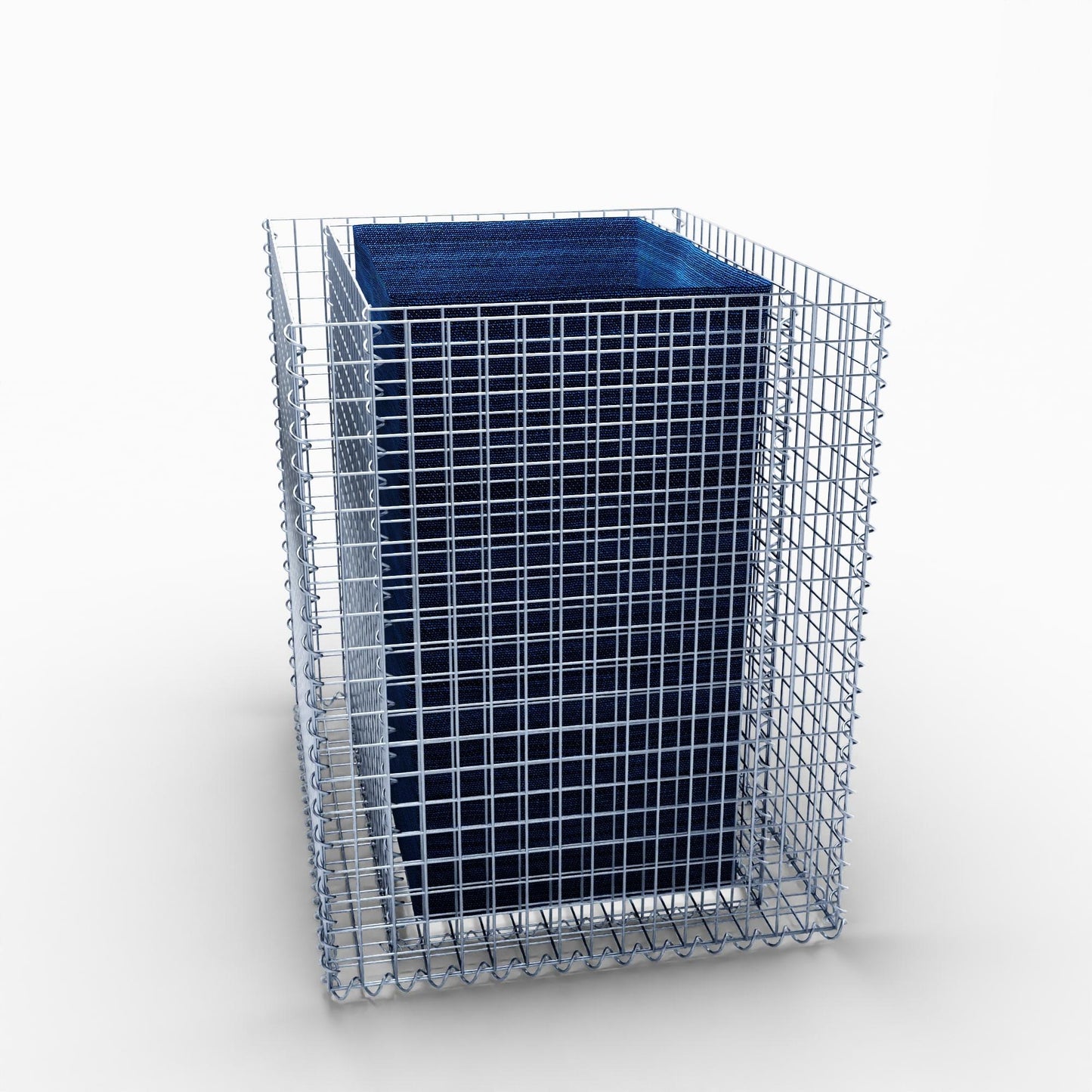Højbed firkantet 100 cm x 80 cm x 100 cm (L x H x D), maskestørrelse 5 x 5 cm, vægtykkelse 10 cm