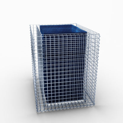 Højbed firkantet 100 cm x 80 cm x 100 cm (L x H x D), maskestørrelse 5 x 5 cm, vægtykkelse 10 cm