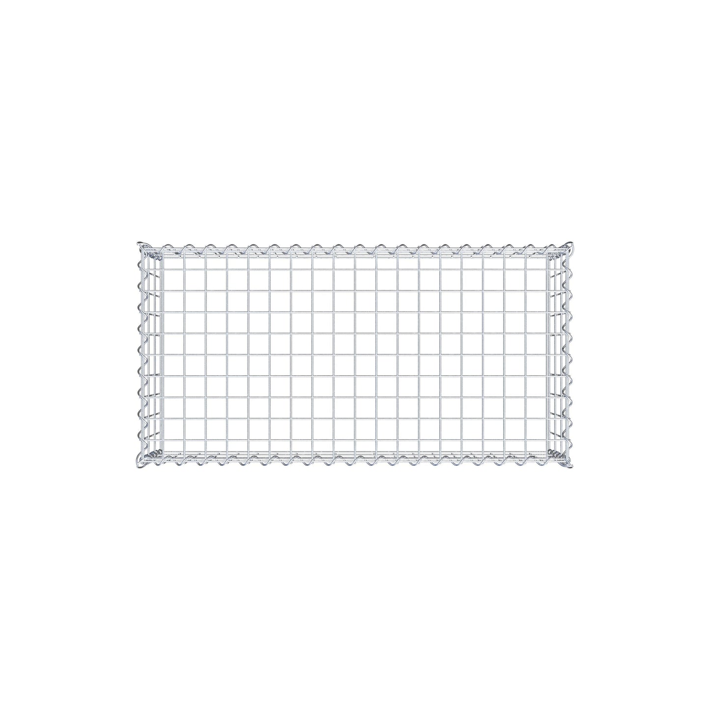 Gabbione aggiuntivo tipo 3 100 cm x 30 cm x 50 cm (L x H x P), dimensione maglia 5 cm x 10 cm, a spirale