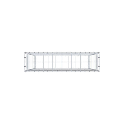 Gabião 100 cm x 80 cm x 20 cm (C x A x P), malhagem 10 cm x 10 cm, anel C