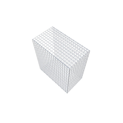 Typ 2 påbyggnadsgabion 100 cm x 90 cm x 50 cm (L x H x D), maskstorlek 5 cm x 5 cm, C-ring