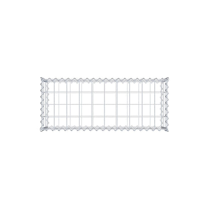 Schanskorf 100 cm x 30 cm x 40 cm (L x H x D), maaswijdte 10 cm x 10 cm, spiraalvormig