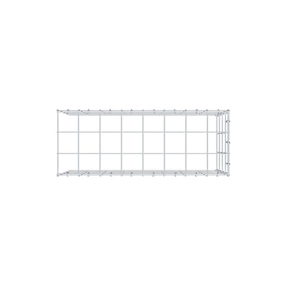 Monteret gabion type 4 80 cm x 40 cm x 30 cm (L x H x D), maskestørrelse 10 cm x 10 cm, C-ring