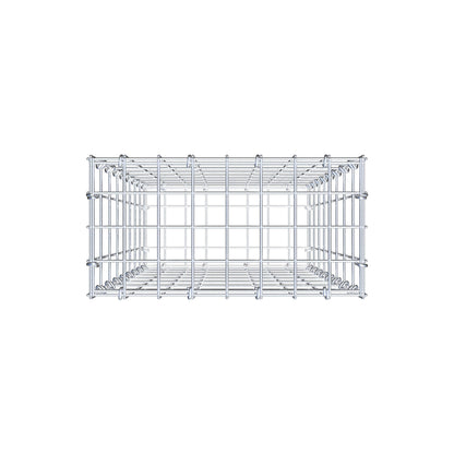 Gabione 80 cm x 40 cm x 20 cm (L x H x T), Maschenweite 5 cm x 10 cm, C-Ring