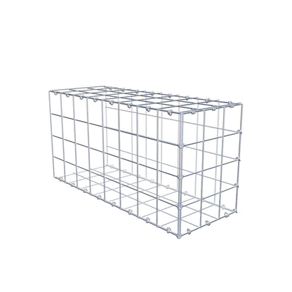 Monteret gabion type 2 80 cm x 40 cm x 30 cm (L x H x D), maskestørrelse 10 cm x 10 cm, C-ring