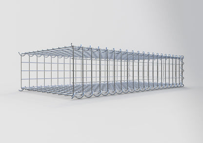 Gabion rapporté type 2 100 cm x 20 cm x 50 cm (L x H x P), mailles 5 cm x 5 cm, spirale